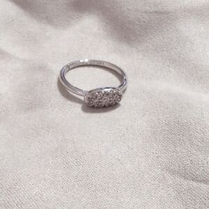 Kendra Scott Silver Ring with Crystal Accents